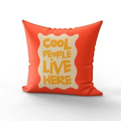 Coupon 45x45 cm motif cool people live here