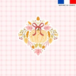 Coupon 45x45 cm motif douceurs d'automne pastel