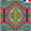 Coupon 45x45 cm motif duo chats - Création Lita Blanc
