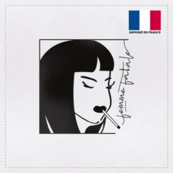Coupon 45x45 cm motif femme fatale