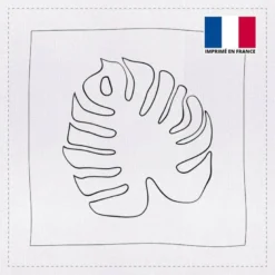 Coupon 45x45 cm motif feuille de monstera