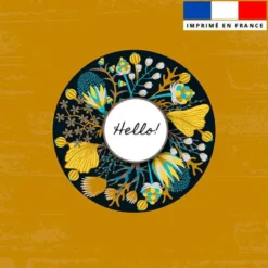 Coupon 45x45 cm motif fleur bohème