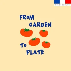 Coupon 45x45 cm motif from garden to plate