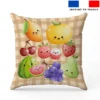 Coupon 45x45 cm motif fruits kawaï