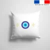 Coupon 45x45 cm motif Grèce oeil bleu