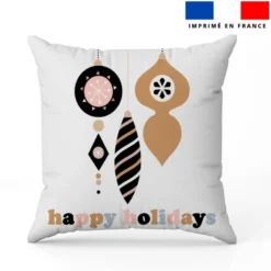 Coupon 45x45 cm motif happy holidays hiver
