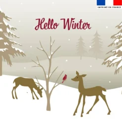 Coupon 45x45 cm motif hello winter