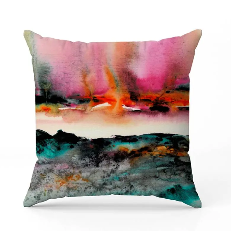 Coupon 45x45 cm motif imagination vert - Création Cat&Colours