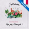 Coupon 45x45 cm motif Infirmière en vacances