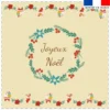 Coupon 45x45 cm motif joyeux noel