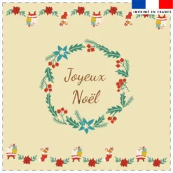 Coupon 45x45 cm motif joyeux noel