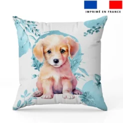 Coupon 45x45 cm motif labrador aquarelle