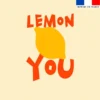 Coupon 45x45 cm motif lemon you
