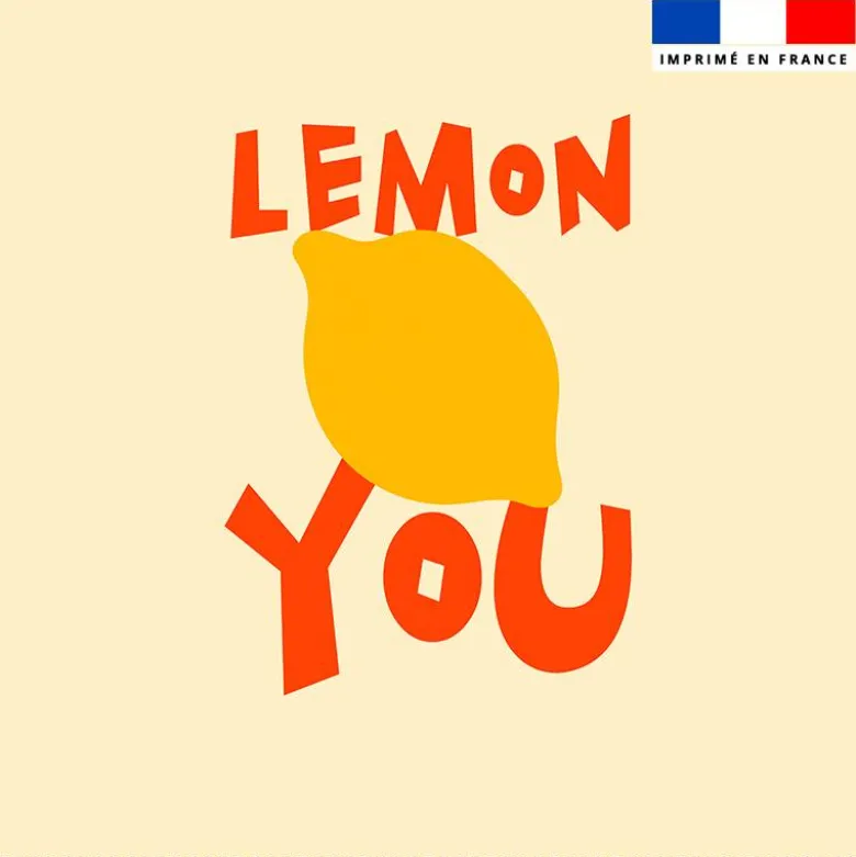 Coupon 45x45 cm motif lemon you