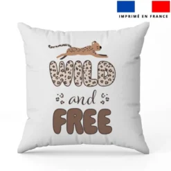 Coupon 45x45 cm motif léopard