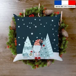 Coupon 45x45 cm motif lutin de Noël