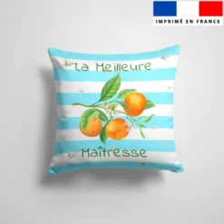 Coupon 45x45 cm motif maitresse et fleurs d'oranger