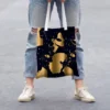 Coupon 45x45 cm motif noir motif gold women