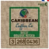 Coupon 45x45 cm motif organic coffee effet toile de jute