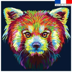Coupon 45x45 cm motif panda roux pop art
