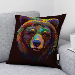 Coupon 45x45 cm motif panda roux pop art