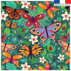 Coupon 45x45 cm motif papillon - Création Pilar Berrio