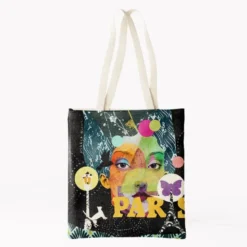 Coupon 45x45 cm motif Paris by night 4 - Création Lita Blanc