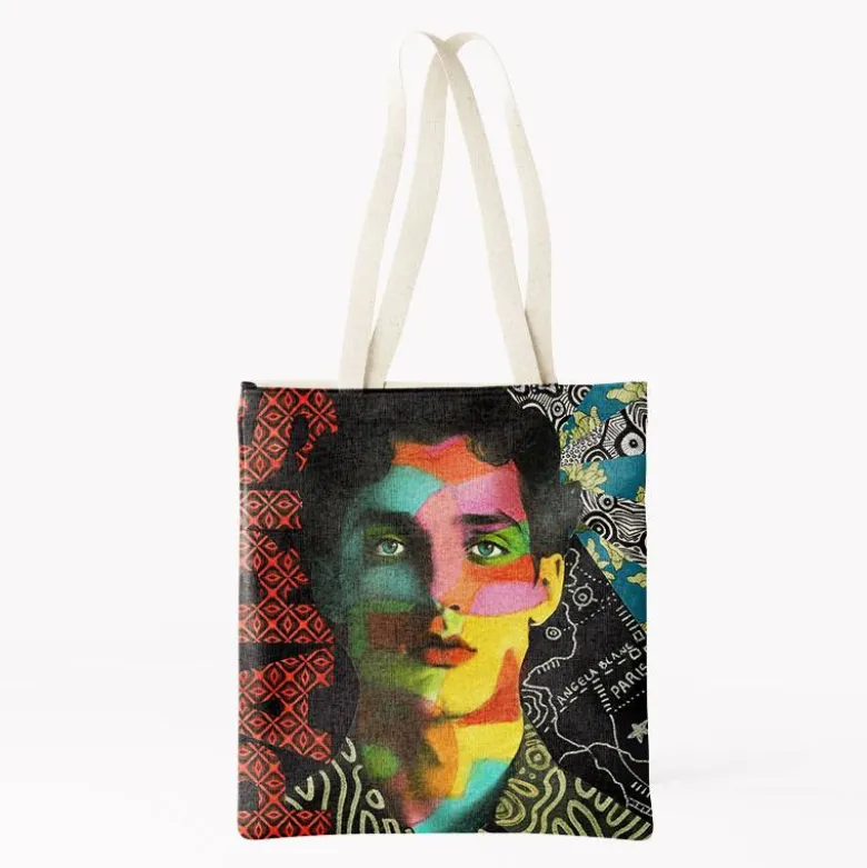 Coupon 45x45 cm motif Paris by night 6 - Création Lita Blanc