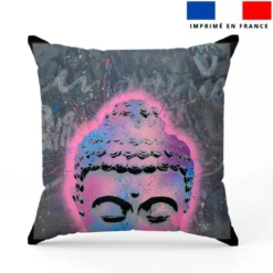 Coupon 45x45 cm motif portrait de Bouddha street art - Création Alex Z