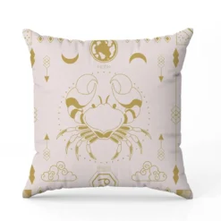 Coupon 45x45 cm motif signe astrologique cancer