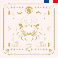 Coupon 45x45 cm motif signe astrologique cancer
