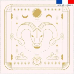 Coupon 45x45 cm motif signe astrologique bélier