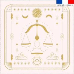 Coupon 45x45 cm motif signe astrologique balance