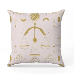 Coupon 45x45 cm motif signe astrologique balance