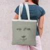 Coupon 45x45 cm motif visage - Création Alex Z