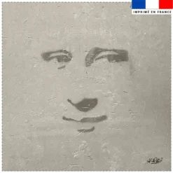 Coupon 45x45 cm motif visage - Création Alex Z