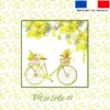 Coupon 45x45 cm personnalisé - Vélo et mimosa