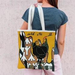 Coupon 45x45 cm - Poulettes - Création Anne-Sophie Dozoul