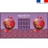 Coupon 135x74 cm pour couverture mensuelle jumeaux motif loutre et coeurs- Création Stillistic