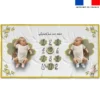 Coupon 135x74 cm pour couverture mensuelle jumeaux motif animaux de la clairière