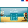 Coupon 135x74 cm pour couverture mensuelle jumeaux motif lion pirate - Création Stillistic