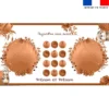 Coupon 135x74 cm pour couverture mensuelle jumeaux personnalisée - Loutre aquarelle