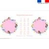 Coupon 135x74 cm pour couverture mensuelle jumeaux personnalisée - Petites sirènes