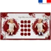 Coupon 135x74 cm pour couverture mensuelle jumeaux motif souris aquarelle