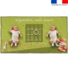 Coupon 135x74 cm pour couverture mensuelle jumeaux motif bébé renard - Création Stillistic