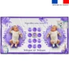 Coupon 135x74 cm pour couverture mensuelle jumeaux personnalisée - Chat aquarelle