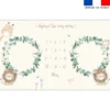 Coupon 125x75 cm pour couverture mensuelle jumeaux motif animaux de la savane