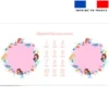 Coupon 135x74 cm pour couverture mensuelle jumeaux motif petites sirènes