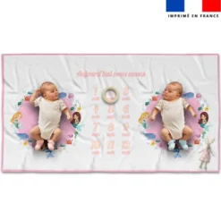 Coupon 135x74 cm pour couverture mensuelle jumeaux motif petites sirènes