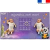Coupon 135x74 cm pour couverture mensuelle jumeaux motif panda ange - Création Stillistic